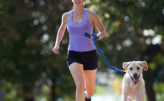 courir avec son chien